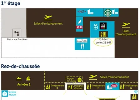 Plan Aérogare - Aéroport Nantes Atlantique