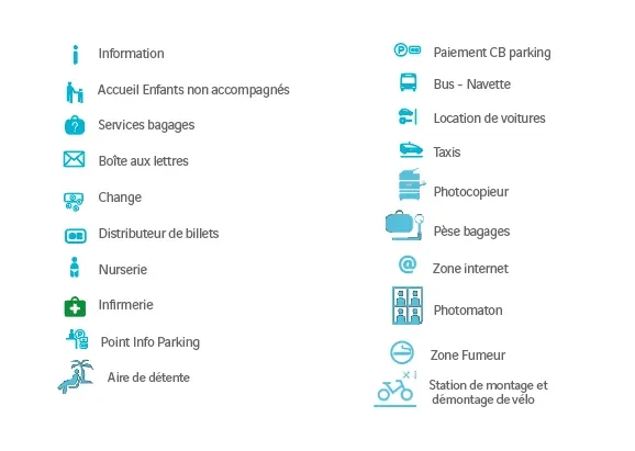 légendes - Plan - Aéroport Nantes Atlantique -V2