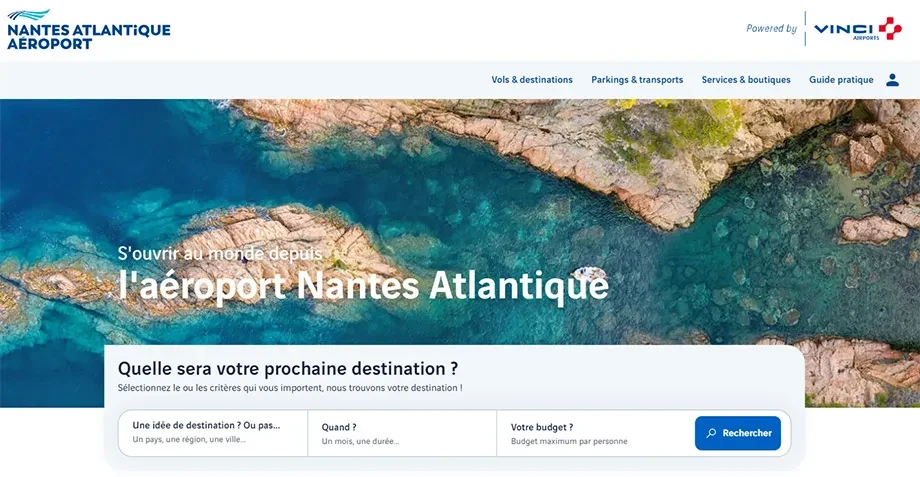 Nouveau site internet - Aéroport Nantes Atlantique Nouveau site internet - Aéroport Nantes Atlantique